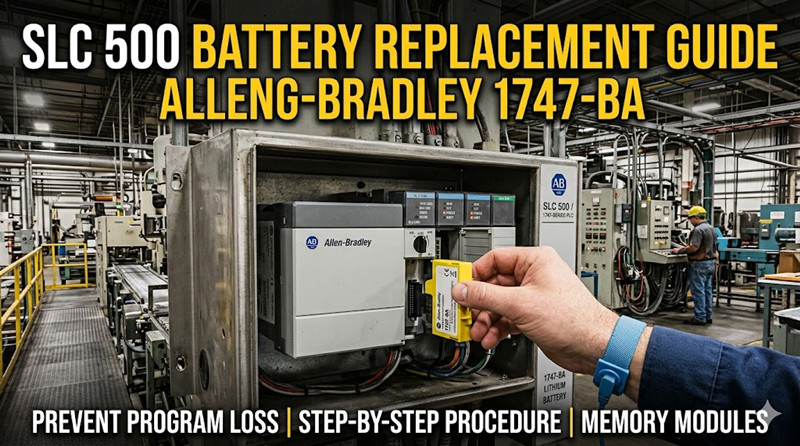 Allen-Bradley SLC 500: Batteriewechsel, Programmsicherung & Ersatzteilhandbuch
