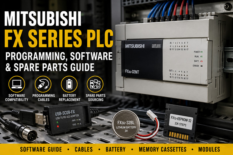 Mitsubishi FX-Serie SPS: Leitfaden für Programmierung, Software und Ersatzteile