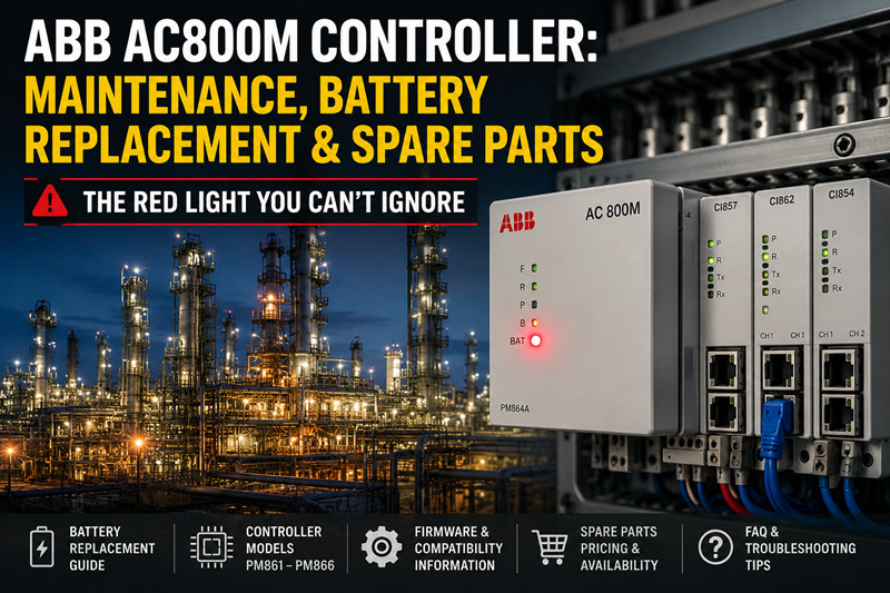 ABB AC800M-Steuerung: Wartung, Batteriewechsel & Ersatzteile