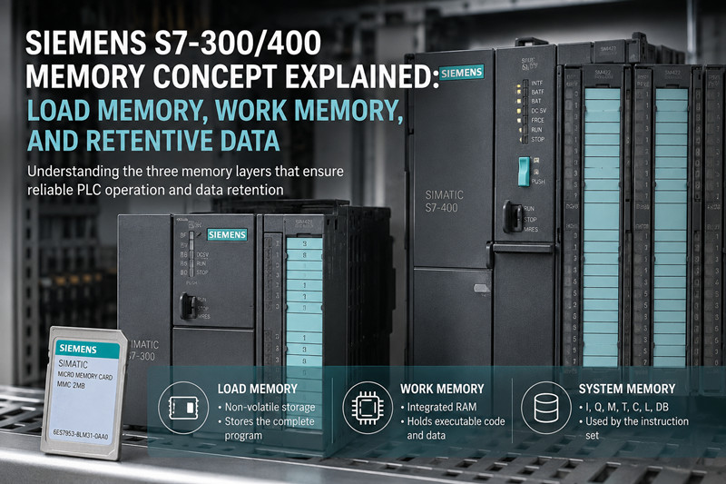 Siemens S7-300/400: Speicherkonzept erklärt: Ladespeicher, Arbeitsspeicher und Speicherdaten