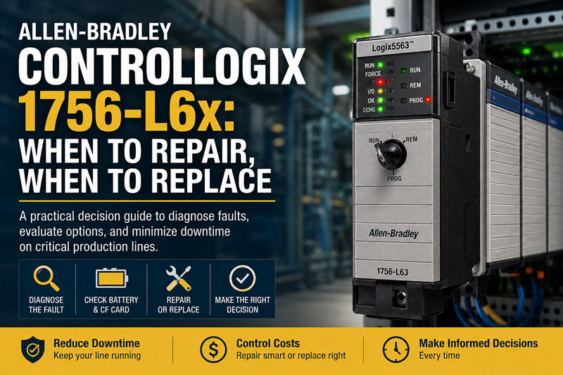 Allen-Bradley ControlLogix 1756-L6x: Wann reparieren, wann ersetzen?