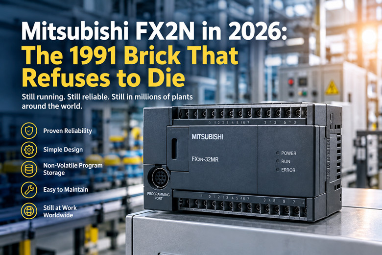 Mitsubishi FX2N im Jahr 2026: Der 1991er-Klotz, der einfach nicht sterben will