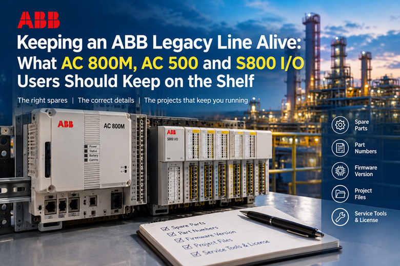 ABB-Legacy-Produktlinien am Leben erhalten: Welche I/O-Komponenten AC 800M, AC 500 und S800 Anwender auf Lager behalten sollten